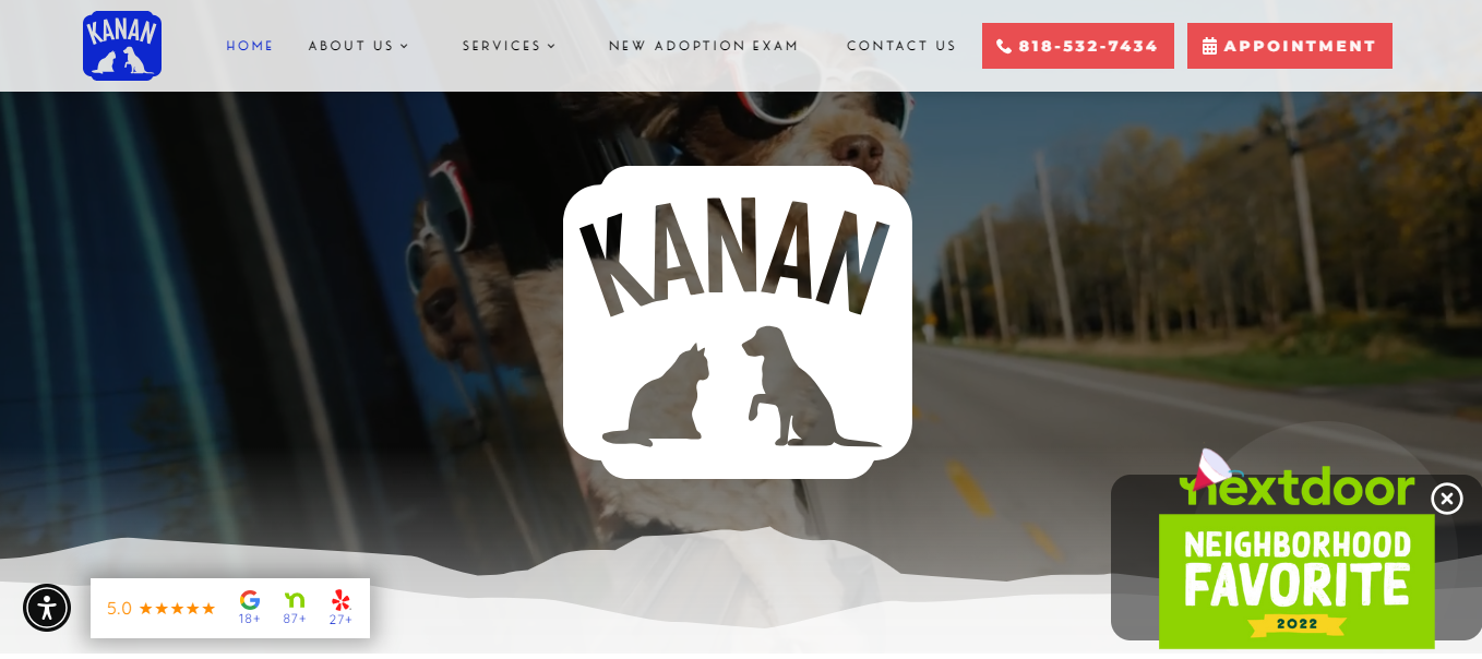 Pet services website KANAN